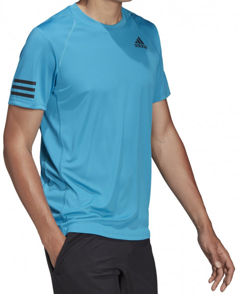  Adidas Club 3-Stripe Tennis T-Shirt M - sonic aqua/black