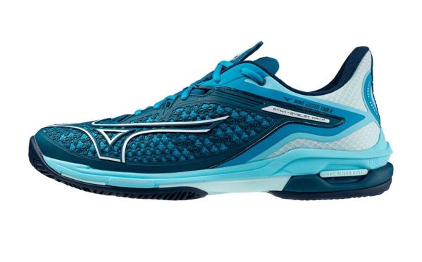 Zapatillas de tenis para hombre Mizuno Wave Exceed Tour 6 CC - moroccan blue/white/blue