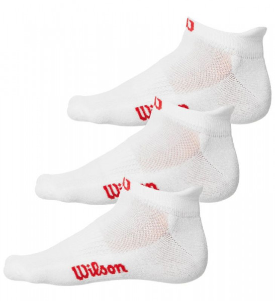 Calcetines de tenis  Wilson No Show Sock 3P - white