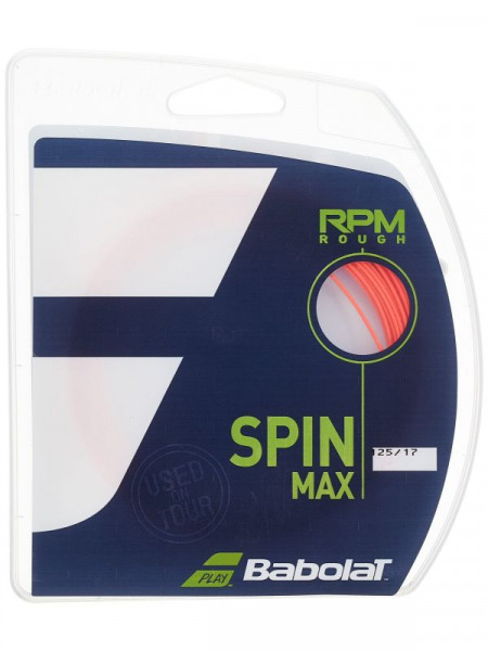 Tennis String Babolat RPM Rough (12 m) - fluo red