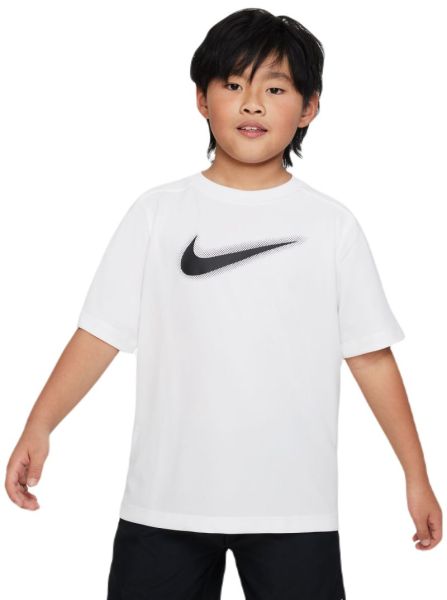 Jungen T-Shirt  Nike Kids Dri-Fit Multi+ Top - white/black