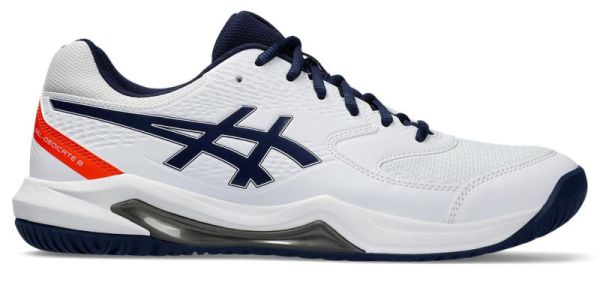 Zapatillas de tenis para hombre Asics Gel-Dedicate 8 - white/blue expanse