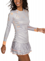 Moteriški marškinėliai Lucky in Love Eyelet Go Long Sleeve Women - white/orange frost Moteriški marškinėliai Lucky in Love Eyelet Go Long Sleeve Women - white/orange frost
