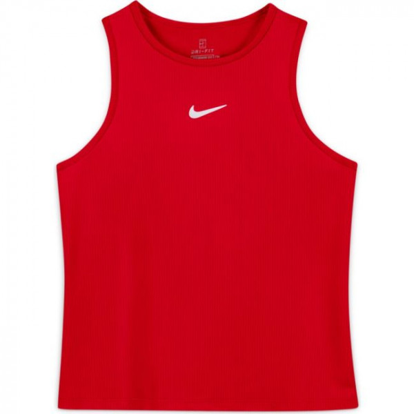 Majica kratkih rukava za djevojčice Nike Court Dri-Fit Victory Tank G - university red/white