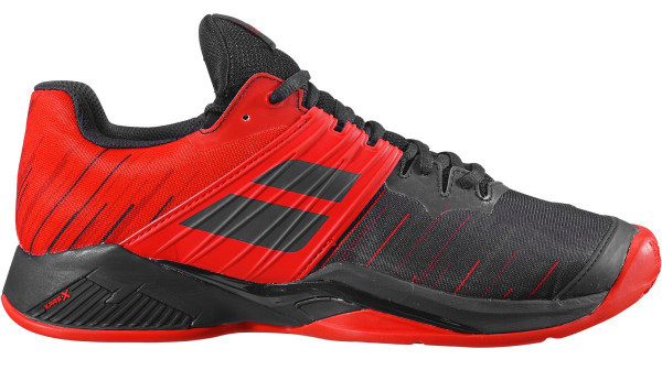 Vīriešiem tenisa apavi Babolat Propulse Fury Clay Men - black/tomato red