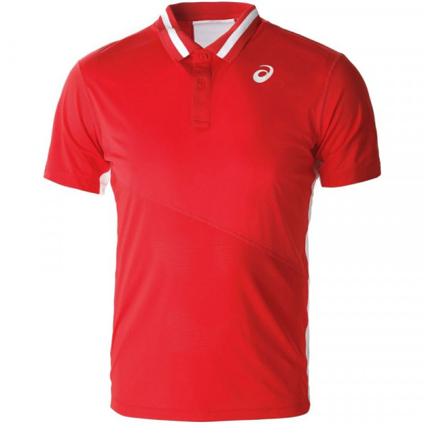  Asics Club M Polo Shirt New - classic red