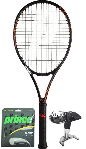 Racchetta Tennis Prince Beast 100 300 + corda + servizio di racchetta