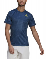Tricouri bărbați Adidas Freelift Printed Primeblue Tee M - crew navy/acid yellow/crew blue Tricouri bărbați Adidas Freelift Printed Primeblue Tee M - crew navy/acid yellow/crew blue