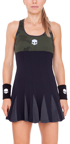 Damska sukienka tenisowa Hydrogen Tech Camo Dress - green camouflage/black