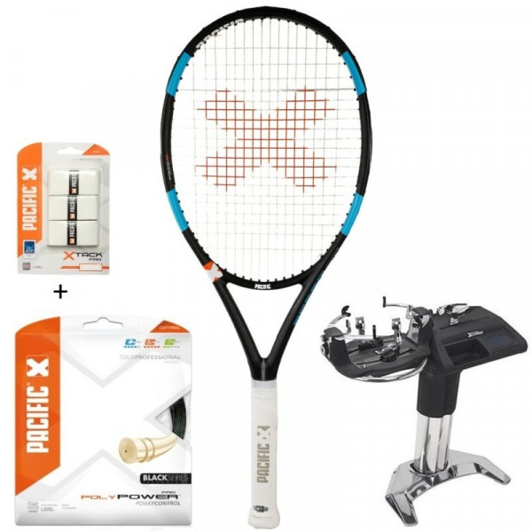 Racchetta Tennis Pacific BXT Speed 107 + corda + servizio di racchetta