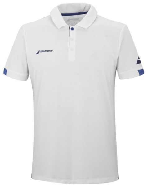 Herren Tennispoloshirt Babolat Play Polo Men - white/white