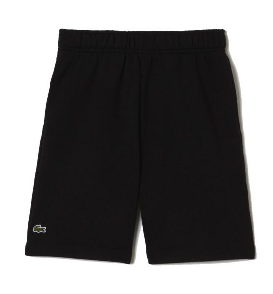 Chlapecké kraťasy Lacoste Kids Organic Brushed Cotton Fleece Shorts - black