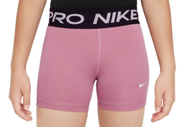 Šortai mergaitėms Nike Pro 3in Shorts - elemental pink/white