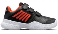 Tenisice za djecu K-Swiss Court Express Strap Omni - jet black/spicy orange/white Tenisice za djecu K-Swiss Court Express Strap Omni - jet black/spicy orange/white