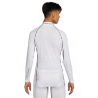 Kompresinė apranga Nike Pro Dri-Fit Tight LS Mock M - white/black/black Kompresinė apranga Nike Pro Dri-Fit Tight LS Mock M - white/black/black