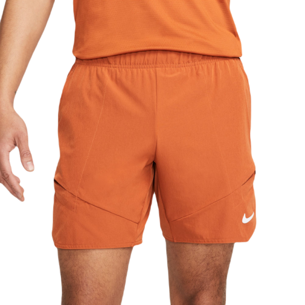 Meeste tennisešortsid Nike Dri-Fit Advantage Short 7in - dark russet/white