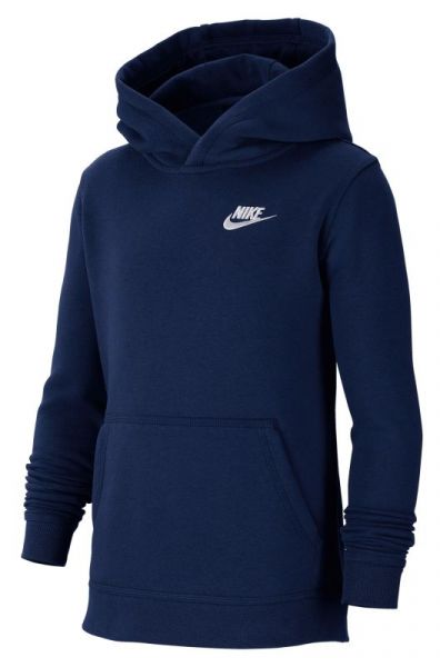 Dječački sportski pulover Nike Sportswear Club PO Hoodie - midnight navy/white