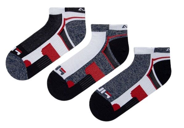 Teniso kojinės Fila Unisex Invisible Mutltisport Socks 3P - color sport/multicolor