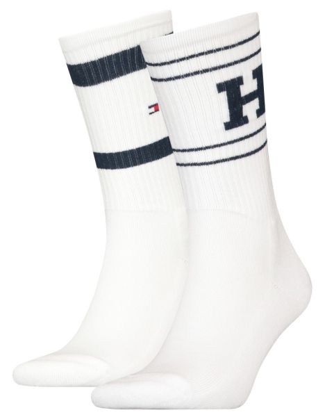 Skarpety tenisowe Tommy Hilfiger Sock Sport Patch 2P - white