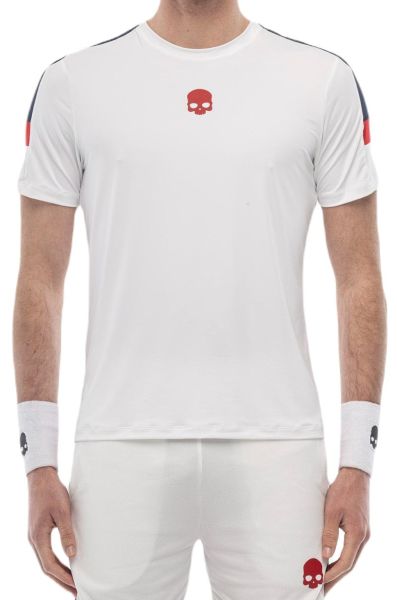 Herren Tennis-T-Shirt Hydrogen Heritage Tech - Weiß