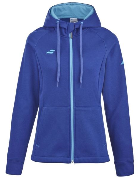 Sweat de tennis pour femmes Babolat Exercise Hood Women - Bleu