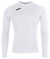 T-shirt da tennis da uomo Joma Brama Fleece Long Sleeve - Bianco