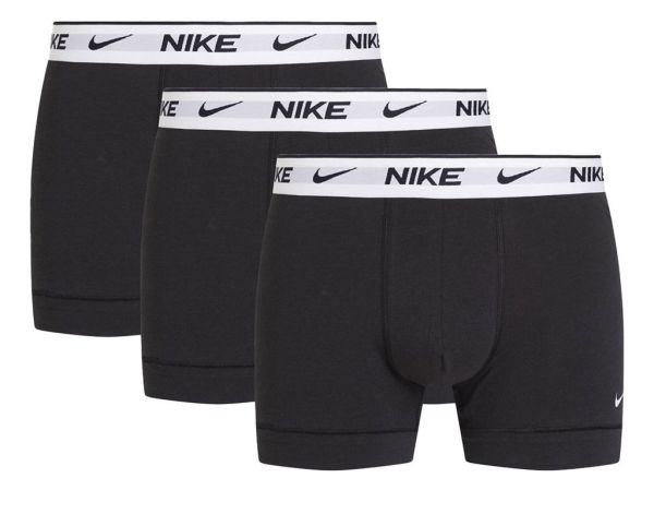 Herren Boxershorts Nike Everyday Cotton Stretch Trunk 3P - black/white/white/white