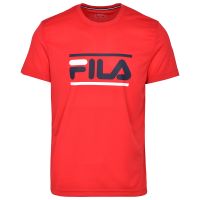 Herren Tennis-T-Shirt Fila T-Shirt Emilio - fila red