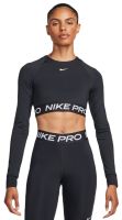 T-krekli sievietēm Nike Pro 365 Dri-Fit Cropped Long-Sleeve Top - black/white