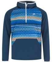 Férfi tenisz pulóver Head Topspin Hoodie - dark blue/print