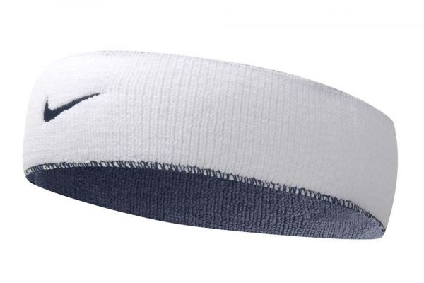 Frottee Stirnband Nike Dir-Fif Headband Home And Away - white/black