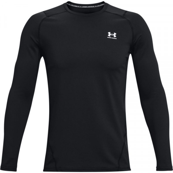  Under Armour Men's ColdGear Armour Fitted Crew - black/white