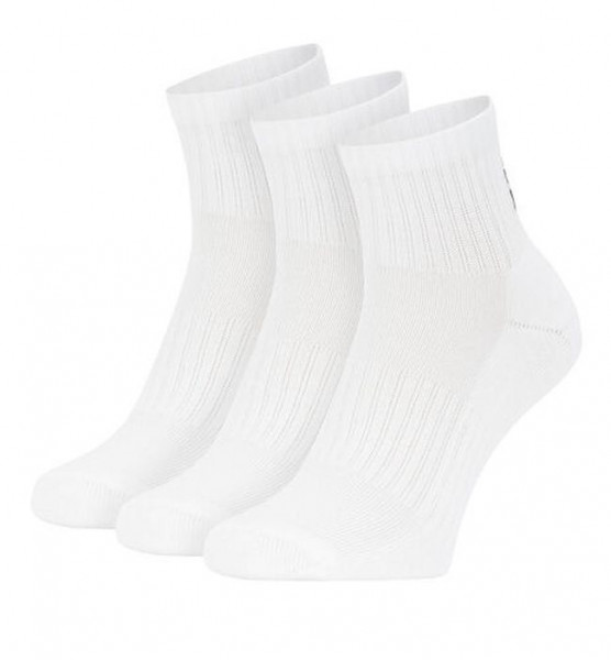 Ponožky Under Armour Core Quarter 3P - white