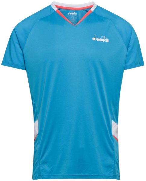 T-shirt pour hommes Diadora T-Shirt - bright cyan blue