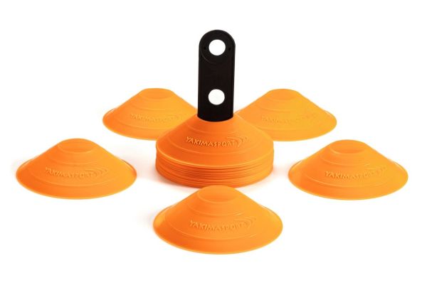 Čunjevi za trening Yakimasport Marker Cones Set 30P With Stand - orange