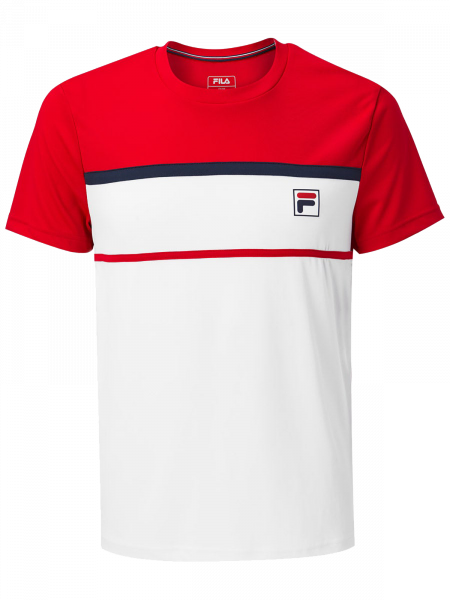 Koszulka chłopięca Fila T-Shirt Steve Boys - white/fila red