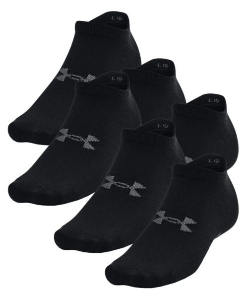 Socks Under Armour Unisex Essential No Show Socks 6P - black/pitch gray