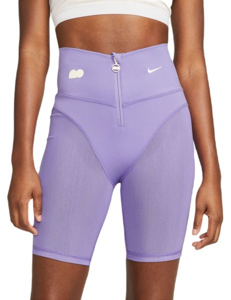 Teniso šortai moterims Naomi Osaka Shorts - space purple/coconut milk