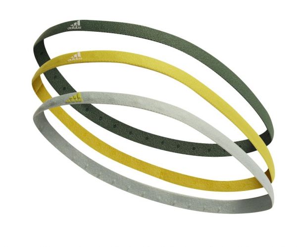 Opaska na głowę Adidas Hairband 3PP - pistachio/yellow/dark green