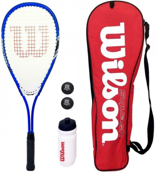 Raqueta de squash Wilson Starter Squash Kit - blue