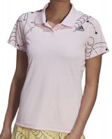 Ženski teniski polo majica Adidas W Club Graphic Polo Shirt - clear pink Ženski teniski polo majica Adidas W Club Graphic Polo Shirt - clear pink