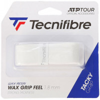 Surgrips de tennis Tecnifibre Wax Grip Feel white 1P