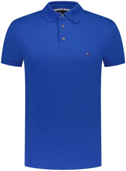 Polo de tennis pour hommes Tommy Hilfiger Core 1985 Slim - Bleu