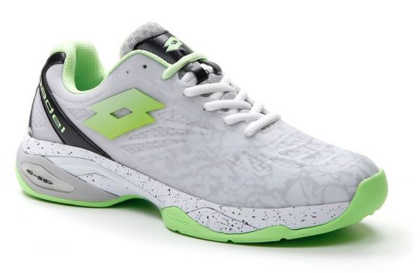 Ανδρικά παπούτσια για padel Lotto Superrapida 200 III - all white/green apple neon