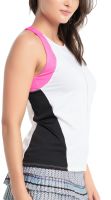 Tenisa tops sievietēm Lucky in Love Prep It Up Scuba High Neck Tank - white Tenisa tops sievietēm Lucky in Love Prep It Up Scuba High Neck Tank - white
