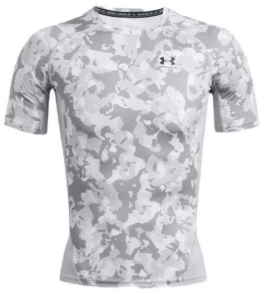 Teniso marškinėliai vyrams Under Armour HeatGear Armour Printed Short Sleeve - Pilka