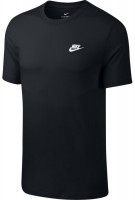 Camiseta para hombre Nike NSW Club Tee M - black/white