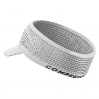 Teniski vizir Compressport Spiderweb Headband On/Off - white Teniski vizir Compressport Spiderweb Headband On/Off - white