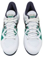 Vīriešiem tenisa apavi Diadora B.Icon 2 AG - white/black/blue corsair Vīriešiem tenisa apavi Diadora B.Icon 2 AG - white/black/blue corsair