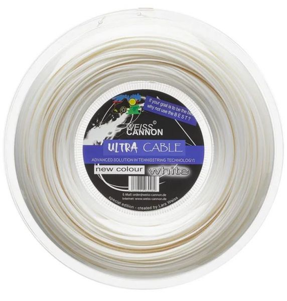 Cordaje de tenis Weiss Canon Ultra Cable (200 m) - white